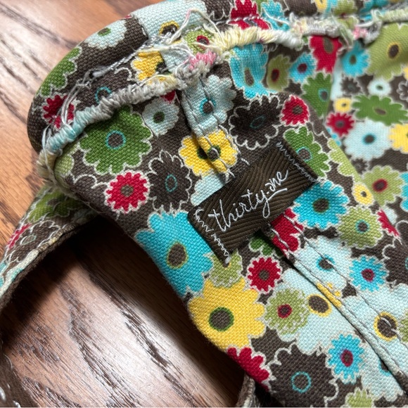 THIRTY ONE Retro Metro Tote Bag Windsor Bouquet Floral Multicolor Canvas Retired - Picture 6 of 10